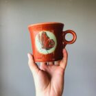 Minty Monarch Hand Painted Ceramic Mug