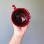 Luna Moth Hand Painted Ceramic Mug - Image 2